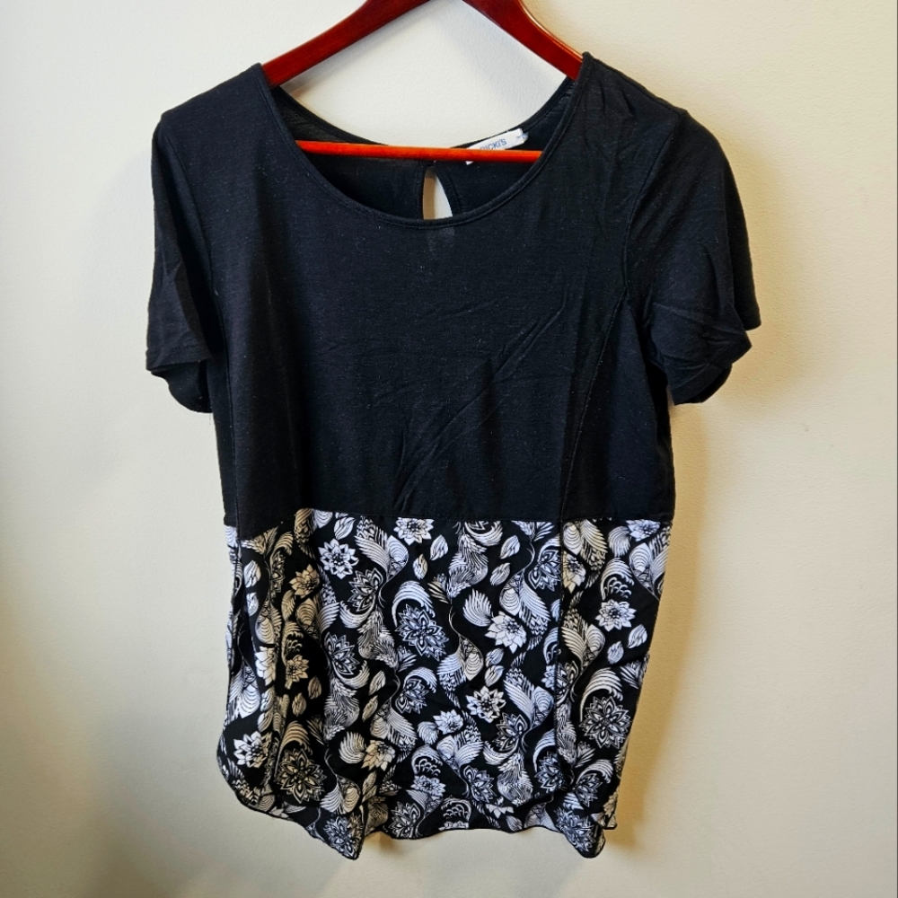 Ricki's Tee with Loose Floral Bottom